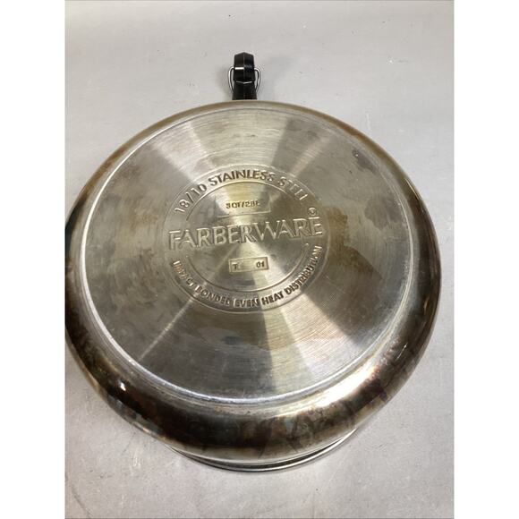 Vintage Farberware Stainless Steel 3 Quart Pot With Glass Lid - Picture 10 of 10